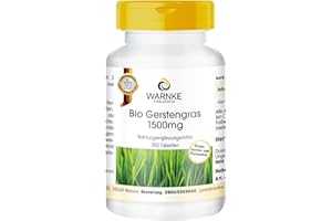 Erba d'orzo biologica - 250 compresse - Hordeum vulgare - ALTO DOSAGGIO - Qualità farmaceutica tedesca - vegano | Warnke Vitalstoffe