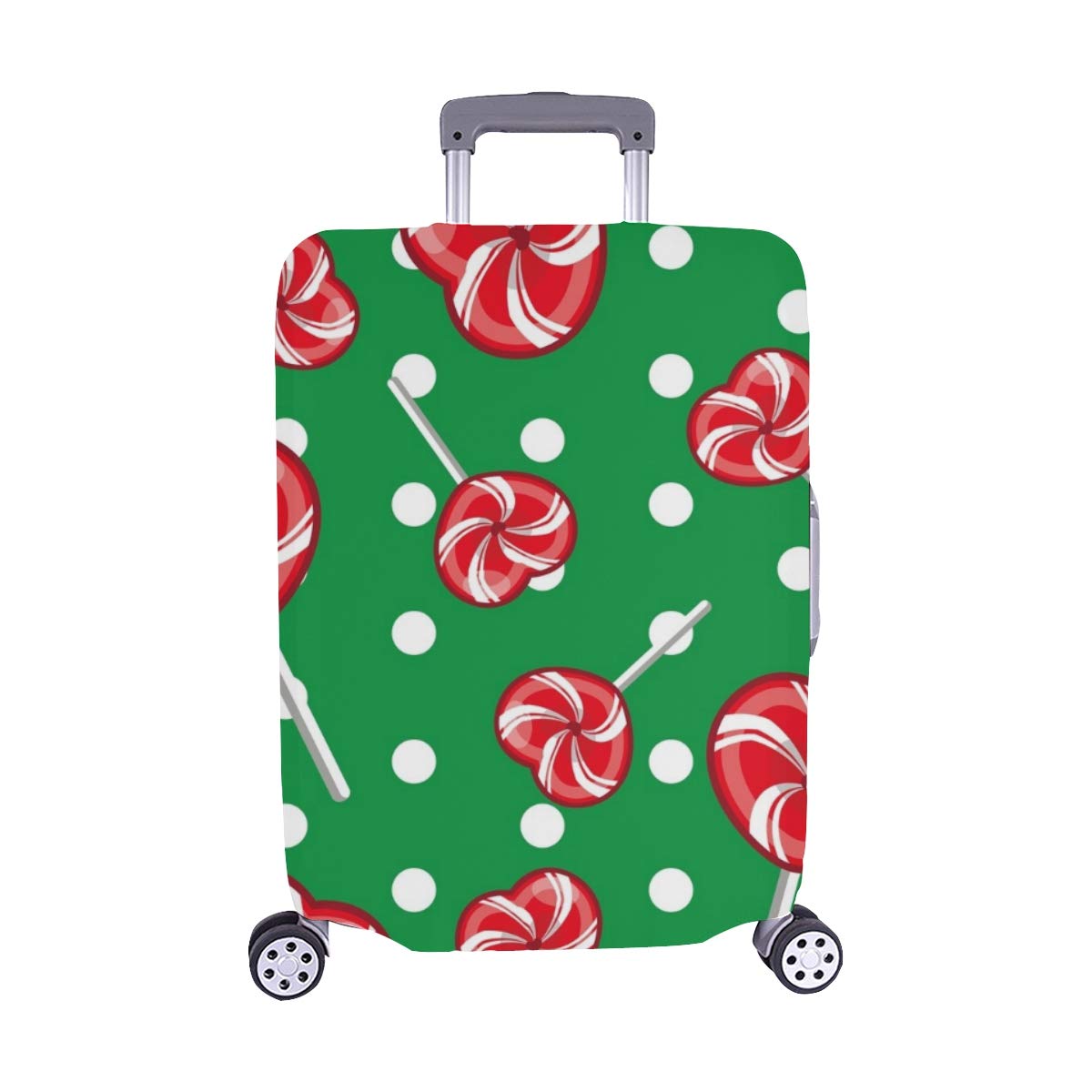 （Nur abdecken） Candy Stock Vector Weihnachten Nahtlose Muster Staubschutz Trolley Protector case Fall reisegepäck auf 28…