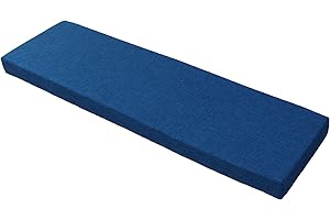 UYEOCO Cuscini Imbottiti per Panche da Esterno/Interno – Lino e Cotone Antiscivolo con Fibbia – 120x40, 100x40, 80x40, 100x50 – Cuscino per Panchina per Giardino, Sagre, Birrerie e Cucina(11,80x40x5cm)