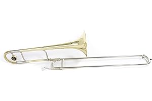 Roy Benson Trombón tenor en Sib TT-242 (campana de latón de 8,5", calibre de 13,89 mm, láminas de alpaca, máxima calidad de sonido y precisión, en estuche de forma fácil de transportar)