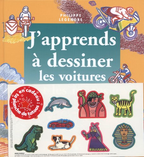couverture de : J'apprends &agrave; dessiner les voitures et les motos