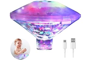 Caxmtu Floating Pool LED Tub Lights Lamp Whirlpool Lights Rechargeable Pool Lighting for Bathroom Disco Pond Child Bath Toy 7 Modes