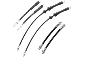 Anlseiod Set di 6 tubi del freno per BMW Serie 1 E87 E81 E82 E88 Cabrio serie 3 E90 E91 Touring E92 E93, tubi del freno in gomma Replace 34306762838