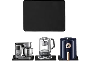 BOCGUY Antidérapant Tapis Machine à Café, 30 x 35cm Tapis Machine a Cafe, Tapis d'isolation Thermique de Plan de Travail de Cuisine pour Stabiliser la Machine à Café et Protéger le Plateau de Table