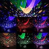 lederTEK, LED Baby Nachtlicht mit USB Kabel Batteriebetrieben Sternenhimmel Sternhimmel 4 LED 360 Grad - 2