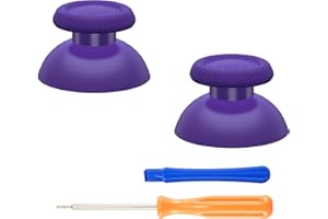 eXtremeRate Joysticks para ps5 para ps4 Control Palancas Analogicos Joystick Reemplazable para ps5 Repuesto para Pulgar Thumbsticks para ps4 Slim Pro Mando (Violeta)