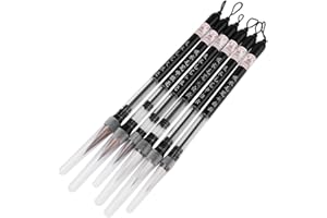 HILITAND Cepillo chino, 6 Unids/set Pistón Caligrafía China Kanji Japonés Sumi Cepillo de Dibujo para Principiante Pintura Dibujo Pluma Suministros de arte