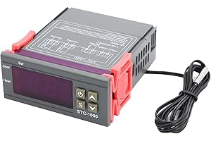 AYWHP 1 PCS 110 V-220 V Thermostat Fahrenheit/Celsius Régulateur de température numérique Thermostat Chauffage/Refroidissement Mode Électronique Affichage numérique Micro-ordinateur Contrôleur de temp