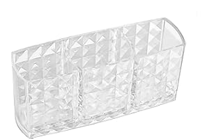 HAOMEEDUO Organizador de Brochas Acrilico Organizador de Brochas de Maquillaje Porta Brochas Maquillaje de Acrilico Organizador Pinceles Maquillaje para Guardar Brochas Delineador de Ojos Lápiz Labial