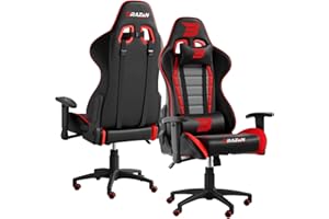 BraZen Sentinel PC Chairs Gaming Chair for Adults Ergonomic Office Chairs Computer Chairs Adult Gaming Chair Gaming Chairs for Adults Video Game Chairs Gamer Chair PC Gaming Chair - Red