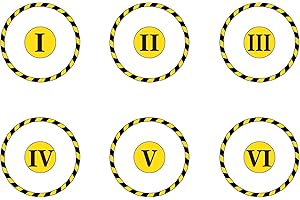 Jucoci Zestaw znaczników punktowych, 6 szt., kompatybilny z WH40K KT Wargame (minatura nie jest dołączona) (V2)