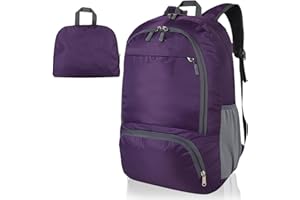 FENGZIZH Foldable Lightweight Travel Backpack, 30L Waterproof Rucksack for Men and Women, Durable Daypack for Hiking, Camping and Outdoor Adventures