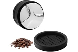 hicoosee Dystrybutor Kawy ze Stali Nierdzewnej, 51mm, Narzędzie do Poziomowania Kawy Mielonej, Akcesoria Baristy