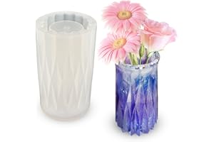 Tuxuzal Vase Silikonform Vase Epoxidharz Form Gießform DIY Vases Harz Formen, Epoxidharz Vasenform Silikon Blumentopf zur Herstellung von Stifthaltern, Vasen, Kristallflaschen, Dekorativen Ornamenten