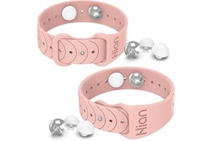 HION 1 paire de bracelets pour soulager le mal des transports - Bracelets d'acupression - Pour les nausées matinales, le mal de mer, les maladies de la voiture, ruban (rose)