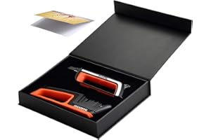 SHARPAL L1326H Affilacoltelli e Forbici da Cucina e Affila Attrezzi da Giardino, Affila Coltelli Dritti e Seghettati, Forbici, Ascia, Confezione Regalo Combinata con Biglietto di Auguri
