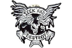 ROCK OFF OFFICIALLY LICENSED PRODUCTS Metallica Seek And Destroy Pin Badge One Size