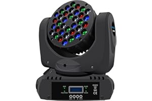 BETOPPER Moving Head DJ Lights RGBW 36 * 3W LED Stage Light Supports DMX512/Sound Activated/Master-Slave Multiple Lighting Effects Disco Light for Party Shows Home Club Bars Halloween Christmas