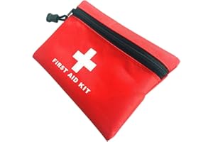 AOUTACC Kit de Primeros Auxilios de Nylon, Bolso de Primeros Auxilios Compacto y Ligero para emergencias en el hogar, Oficina, Coche, Aire Libre, Bote, Camping, Senderismo (Solo Bolsa)