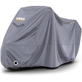 Haegs Motosiklet Brandası, Motor Kılıfı, &Ouml;rt&uuml;s&uuml; Dış Mekan Motosiklet &Ouml;rt&uuml;s&uuml; Su Ge&ccedil;irmez, R&uuml;zgar, Toz Ge&ccedil;irmez, Motor Garaj Br
