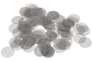 TopHomer Écrans de tuyaux en Acier Inoxydable, 100 pièces Écrans de tuyaux en Acier Inoxydable Écrans de Tuyau Filtres à écran de fumée pour tuyaux et More-15mm/0,59 Pouces