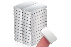 DGDUBRB 22Pcs Small Magnets, 20x10x3mm Strong Fridge Magnet for Crafts, Square Neodymium Magnets Whiteboard, Rectangle Rare Earth Magnet Heavy Duty Muti-Use for DIY, Miniature, Office
