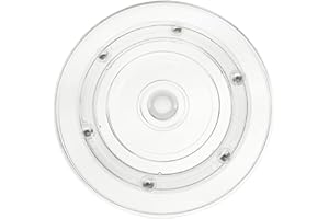 PrimeMatik - Podstawa obrotowa manualna 10 cm. Przezroczysta obrotowa platforma