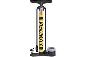 WEIDMAX Bike Pump with Pressure Gauge, Portable Bicycle Pump with Presta and Schrader Valves, Bike Tyre Pump Cycling Floor Pump Track Pump for Road Bike MTB Sports Balls, etc. (160PSI)