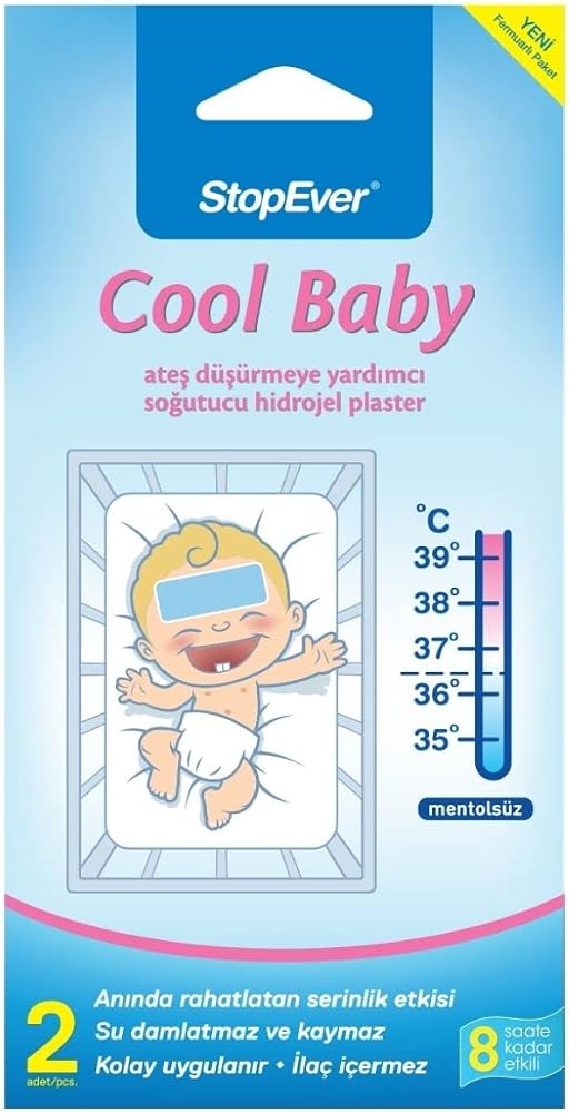 Stopever Coolbaby Ateş Düşürmeye Yardımcı Plaster (2 x 2 Adet)