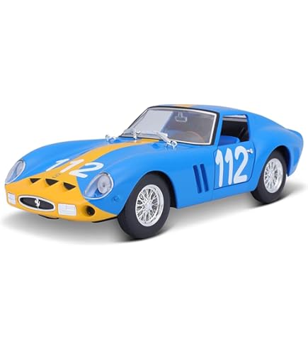 Bburago - Ferrari 250 GTO Bleue Kit À Monter - Voiture Miniature