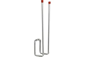 Connex DY222022 Crochet mural double pour bottes / chaussures, galvanisé 90 x 120 x 400 mm, Gris