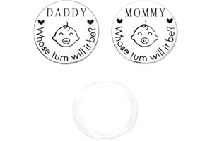 KINBOM Moneta Decyzyjna dla Nowych Rodziców, Dwustronna Moneta Odwrócona Moneta Decyzyjna Prezenty dla Kobiet Mezczyzn Podejmowanie Decyzji Ciaza Urodziny (1 Szt.)