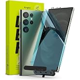 CONSTRAIN - Samsung ile uyumlu Galaxy S22 Ultra Kavisli Nano Cam Kolay Kurulum Glas.tr Ez Fit Installation &Ouml;n Arka Koruyucu