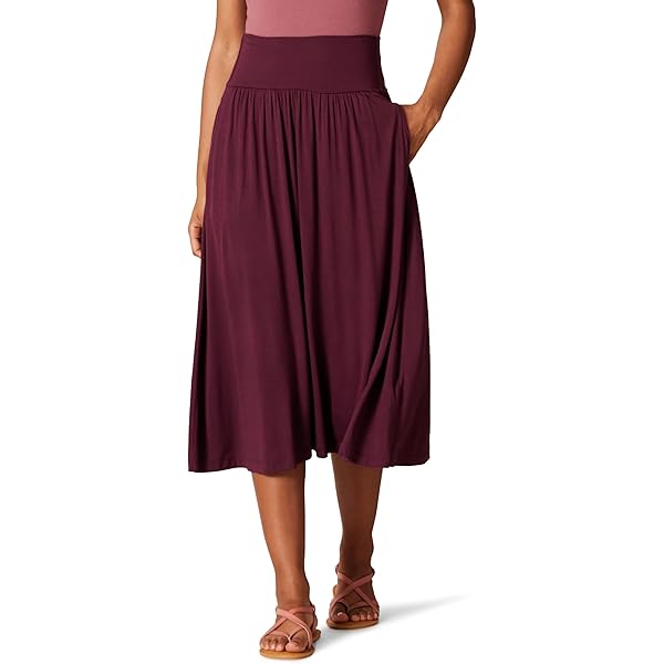 Simlu Gonna Midi Da Donna, Gonna Svasata, Elasticizzata, Per Taglie Forti E Regolari. Linea Casual A, Abbigliamento Quotidiano Di Base, Ufficio Formale, Blu Navy, S - Foto 12