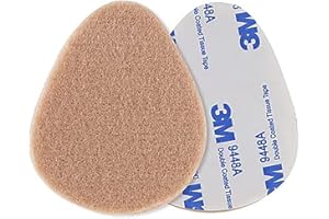 XINCENTRE 12 Piezas de cojín para pies, Cojín de fieltro metatarsiano, Para Aliviar la Fascitis Plantar, Dolor de pies, Soporte Para el Antepié y la Suela Para Hombres y Mujeres (marrón)