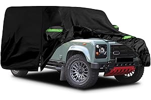 JUDANNA Waterproof Car Cover for Land Rover Defender 110 1990-2016, Full Exterior Coverage, Custom Fit, UV Protection, Sun, Rain, Dust Protection