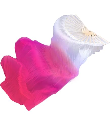 Ventagli Per Danza Orientale In Seta E Bamb&ugrave; - Coppia Per Spettacoli