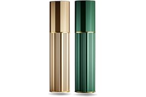 VVGAOGES Parfümzerstäuber Nachfüllbar,Parfum Zerstäuber für Unterwegs,Reiseflaschen zum Befüllen,Sprühflasche Klein für Parfum,Parfümflaschen Leer für Reise 5ml (Gold & Grün)