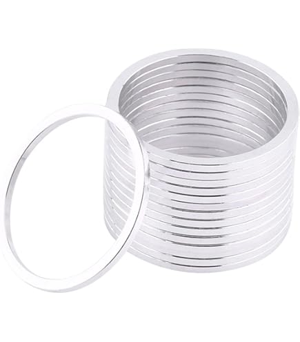 Set van 6 afdichtingen voor binnenlagers voor fiets, 24 mm zwengel, onderste afstandhouders en sluitringen, compatibel met BB86/91/92/BB30/PF30, accessoires voor krukas en binnenlager