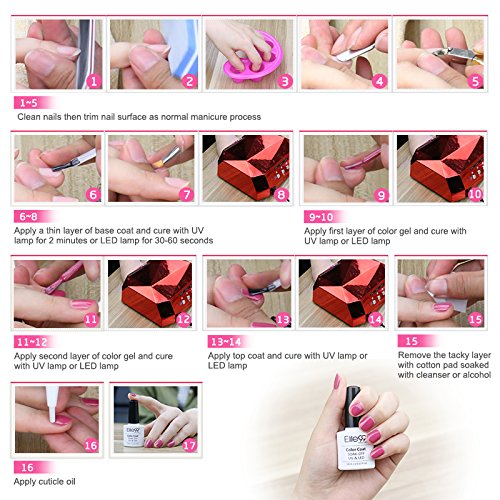 Elite99 UV Nagellack Nudefarben Serie Nail Gel Polish Nagelgel Nudefarben (1x10ML) - 2