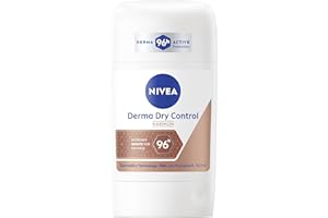‎NIVEA NIVEA Derma Dry Control Deo Stick, Anti-Transpirant für 96h extremen Schutz vor Schweiß, Deodorant ohne Ethylalkohol für ein frisches Hautgefühl (50 ml)