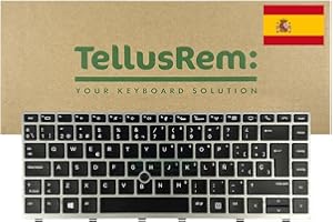 TELLUSREM Teclado de respuesto Español retroiluminado para HP 840 G5, 840 G6, 745 G5, 745 G6, ZBook 14u G5, 14u G6