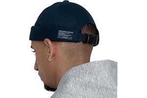 UNDERCONTROL Brimless Sailor Fisherman Leon Hat Rolled Cuff Harbour No Visor Miki Skull Docker Beanie Trawler Tactical Ring Cap for Men & Women