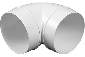 AWENTA Coude 90° 6"150 mm-Ronde-Coude Conduit de Ventilation Ventilateur pour Conduit de Tuyau