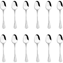 Abert Boston Cucchiaino Caffè Acciaio Inox Satinato 18/10 Spessore 2,5