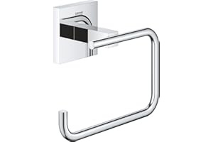 Grohe Start Cube QuickFix - Portarrollos sin Tapa, Cromo, para Pegar (Pegamento QuickGlue A1) o atornillar, Ref. 40978000