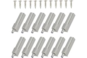 HSLXBY Push-to-open otwieracz do drzwi, 12 sztuk, ciche domknięcie tłumik, szary, do szuflad kuchennych i mebli