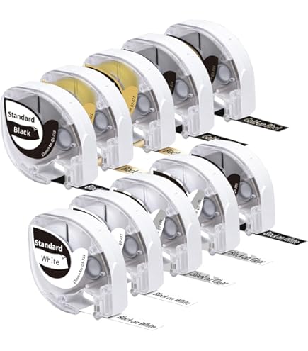 LEYF Dymo Labels For Labelwriter 11354-10 Roll Pack Labels X 1000 Labels Per Roll = 10000 Labels, Self-Adhesive, Compatible With Dymo Labelwriter & Seiko Label Printers, 57 X 32 Mm, 10X11354 - View #3