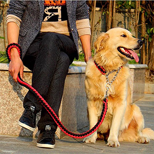 TopShow-120cm-Dog-Leash-Nylon-Dog-Harness-for-Small-Medium-Large-Dogs-4Size-S-XL-10color-for-Choosefor-Weight-from-88-lb-to-132-lb-Dog-Use