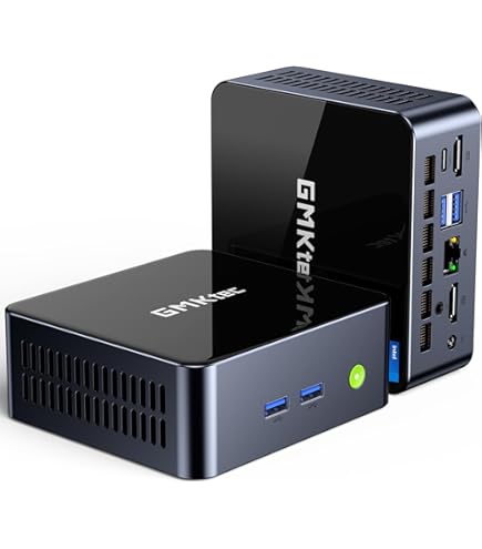 GMKtec M5 Plus 16GB/512GB ミニPC GMKtec M5 PLUS Mini PC AMD Ryzen 7 5825U Windows 11 Pro Çift NIC 2.5G
